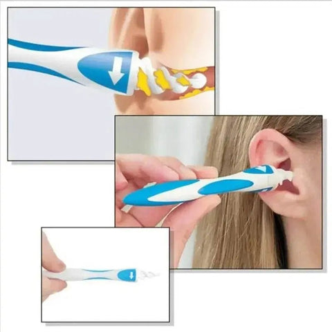 Ear Wax Remover Tool with 16 Silicone Replacement Tips. - 3sung llc