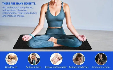 Earthing Mat with Wristband for Anxiety Relief & Better Sleep. - 3sung llc