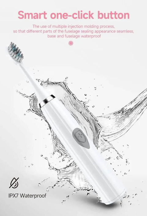 Electric Toothbrush for Adults with Soft DuPont Bristles - 3sung llc