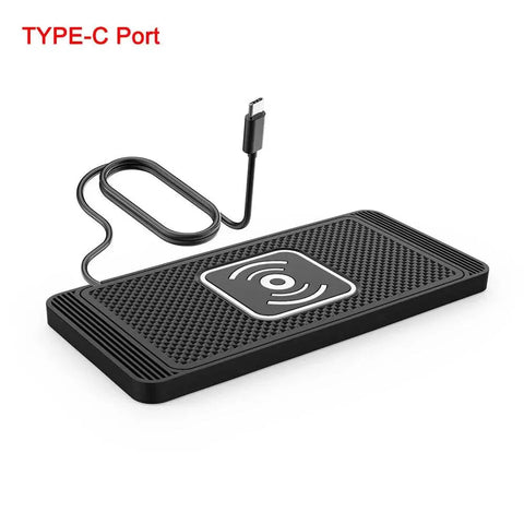 Fast Wireless Car Charger with Silicone Pad for iPhone & Samsung. - 3sung llc