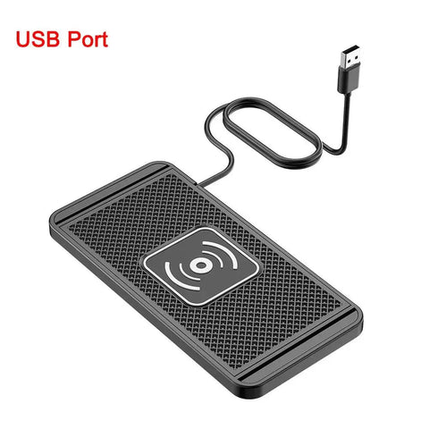 Fast Wireless Car Charger with Silicone Pad for iPhone & Samsung. - 3sung llc