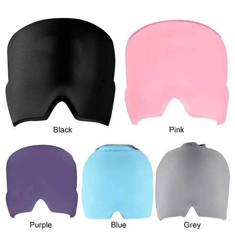 Gel Ice Migraine Relief Cap with Eye Mask for Cold Therapy. - 3sung llc