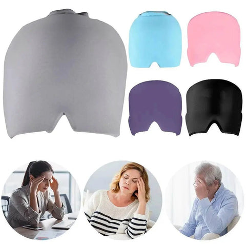 Gel Ice Migraine Relief Cap with Eye Mask for Cold Therapy. - 3sung llc
