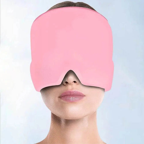 Gel Ice Migraine Relief Cap with Eye Mask for Cold Therapy. - 3sung llc