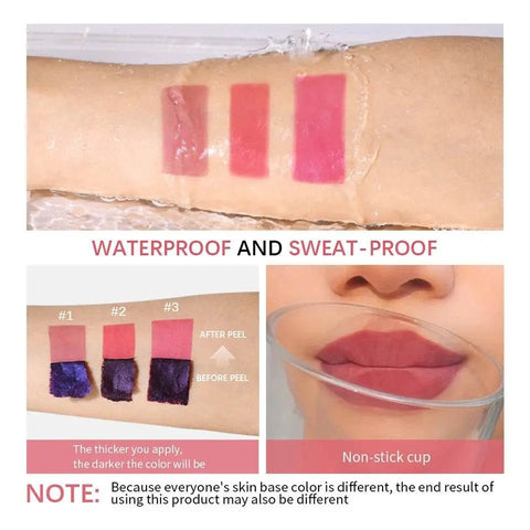 Korean Matte Lip Tint - Long Lasting, Waterproof, Peel - Off - 3sung llc