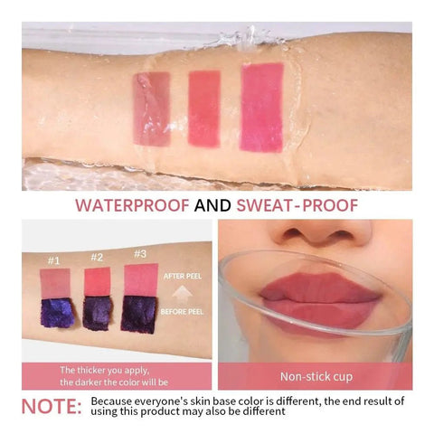 Korean Matte Lip Tint - Long Lasting, Waterproof, Peel - Off - 3sung llc