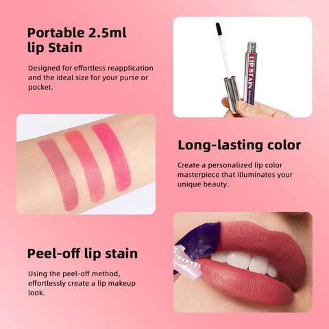 Korean Matte Lip Tint - Long Lasting, Waterproof, Peel-Off - 3sung llc