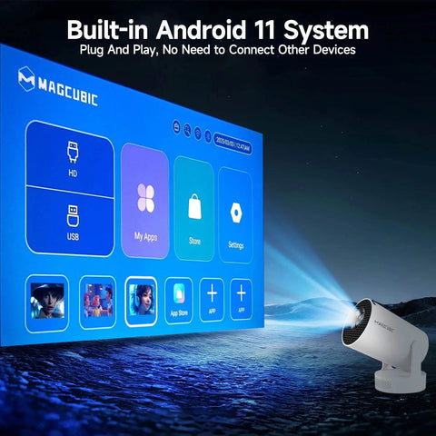 Magcubic HY300 Pro+ 4K WiFi6 Android 11 Projector, 260 ANSI. - 3sung llc