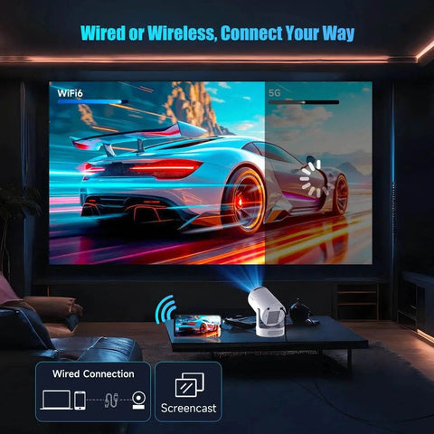 Magcubic HY300 Pro+ 4K WiFi6 Android 11 Projector, 260 ANSI. - 3sung llc