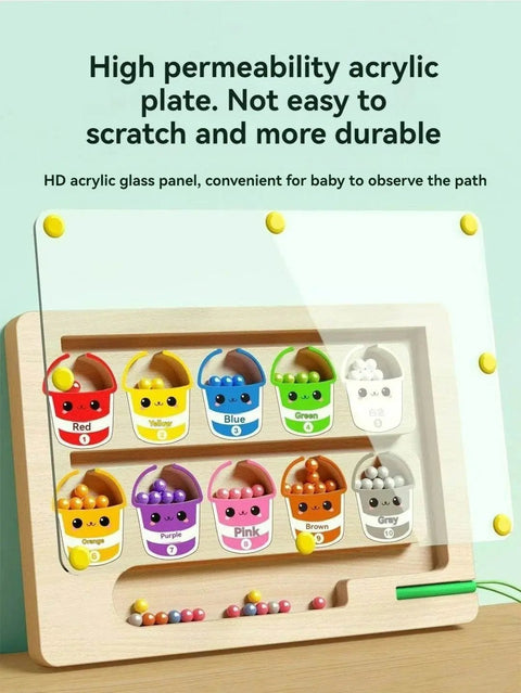 Magnetic Maze Ball Puzzle for Toddler Concentration & Logic Training. - 3sung llc