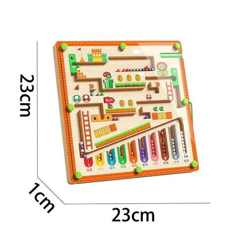Magnetic Maze Ball Puzzle for Toddler Concentration & Logic Training. - 3sung llc