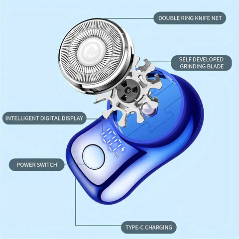 Men's Portable Capsule Electric Shaver for Travel - 3sung llc