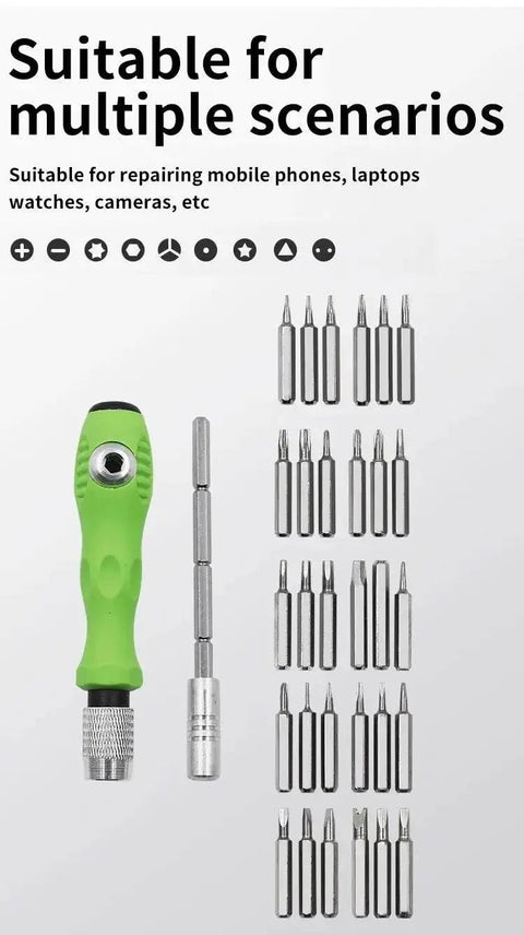 Mini 32 - in - 1 Magnetic Precision Screwdriver Set - 3sung llc