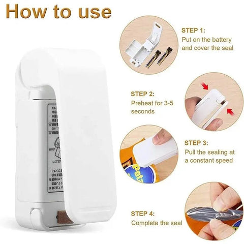Mini Heat Bag Sealer for plastic and food bags. - 3sung llc