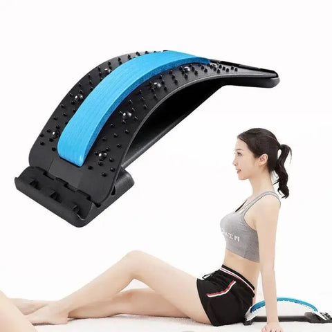 Multi-Level Adjustable Back Stretcher for Lumbar & Neck Pain. - 3sung llc