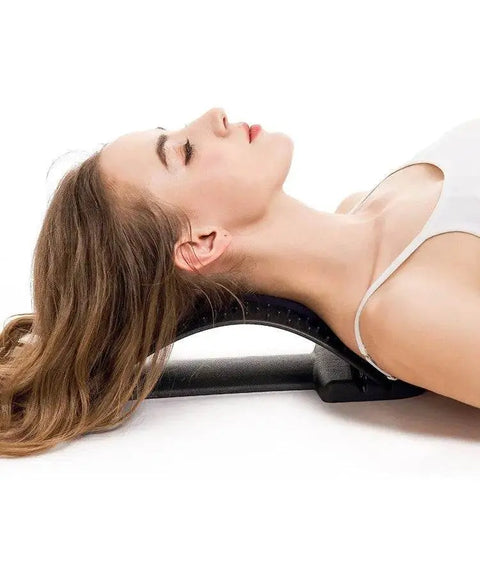 Multi-Level Adjustable Back Stretcher for Lumbar & Neck Pain. - 3sung llc