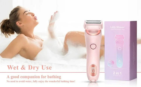 Painless Facial & Bikini Hair Trimmer for Women - Waterproof. - 3sung llc