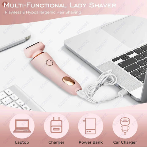 Painless Facial & Bikini Hair Trimmer for Women - Waterproof. - 3sung llc