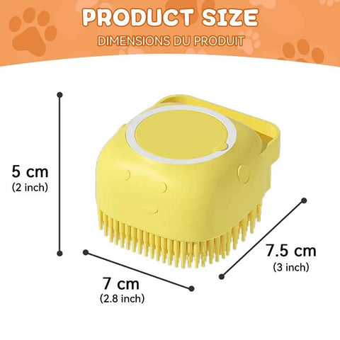 Pet Bath Brush with Shampoo Dispenser for Dogs & Cats. - 3sung llc