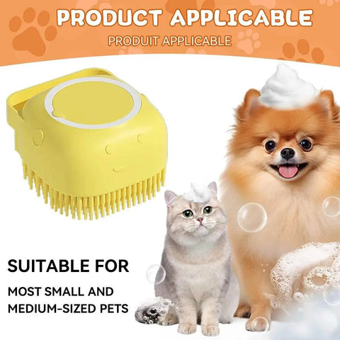Pet Bath Brush with Shampoo Dispenser for Dogs & Cats. - 3sung llc