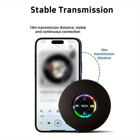 Portable Bluetooth Speaker with Suction Cup, IPX4 Waterproof. - 3sung llc
