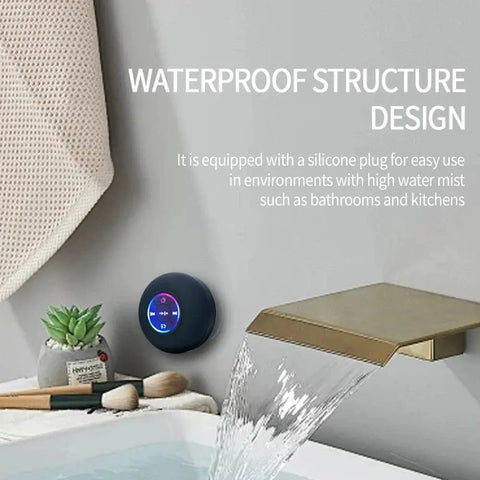 Portable Bluetooth Speaker with Suction Cup, IPX4 Waterproof. - 3sung llc