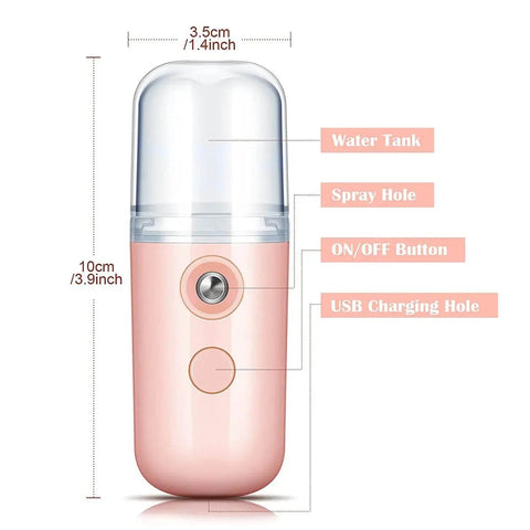Portable Mini Facial Steamer - 3sung llc
