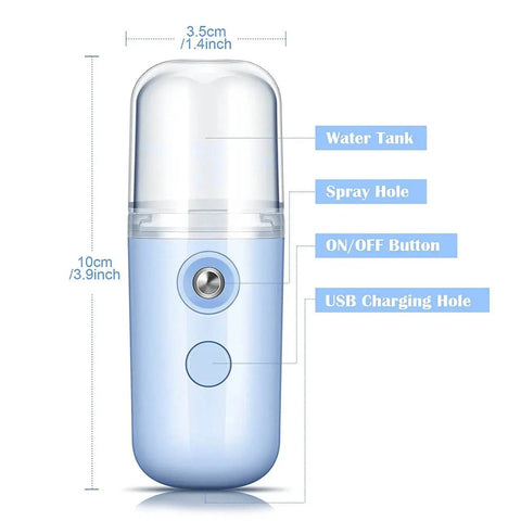 Portable Mini Facial Steamer - 3sung llc