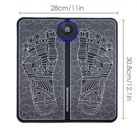 Rechargeable EMS Foot Massager Mat for Sore Feet Relief. - 3sung llc