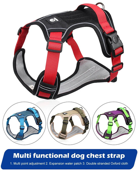 Reflective Tactical Dog Harness for Medium/Large Dogs. - 3sung llc