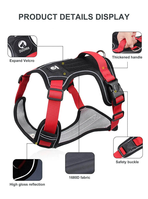 Reflective Tactical Dog Harness for Medium/Large Dogs. - 3sung llc