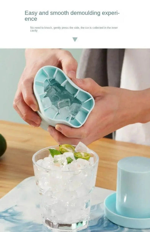 Silicone Ice Cube Tray & Bucket Set for Quick Freezing - 3sung llc