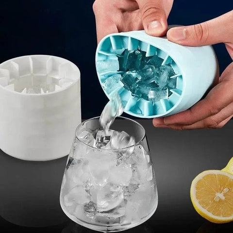 Silicone Ice Cube Tray & Bucket Set for Quick Freezing - 3sung llc
