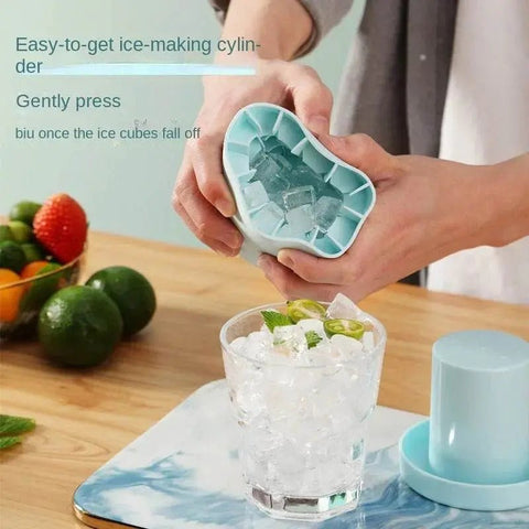 Silicone Ice Cube Tray & Bucket Set for Quick Freezing - 3sung llc