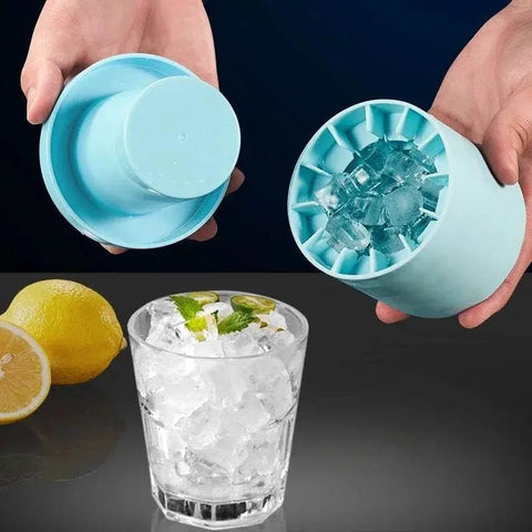 Silicone Ice Cube Tray & Bucket Set for Quick Freezing - 3sung llc