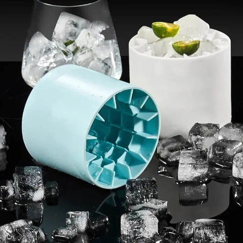 Silicone Ice Cube Tray & Bucket Set for Quick Freezing - 3sung llc