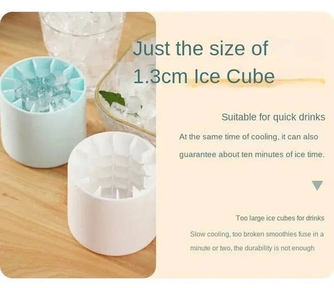 Silicone Ice Cube Tray & Bucket Set for Quick Freezing - 3sung llc