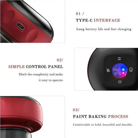Smart Electric Body Scraping Massager with Heating & Cupping. - 3sung llc