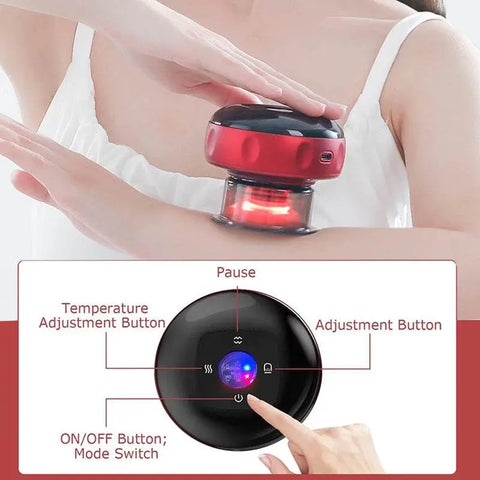 Smart Electric Body Scraping Massager with Heating & Cupping. - 3sung llc