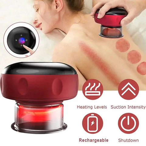 Smart Electric Body Scraping Massager with Heating & Cupping. - 3sung llc