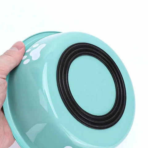 Stainless Steel Pet Bowl with Anti - Slip Silicone Base. - 3sung llc