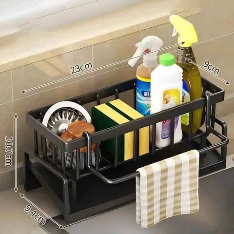 Tap - Mounted Spice Shelf with Drainage Rack for Sink Organization. - 3sung llc