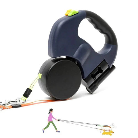 Two - in - One Automatic Retractable Dog Leash for Small/Medium Dogs. - 3sung llc