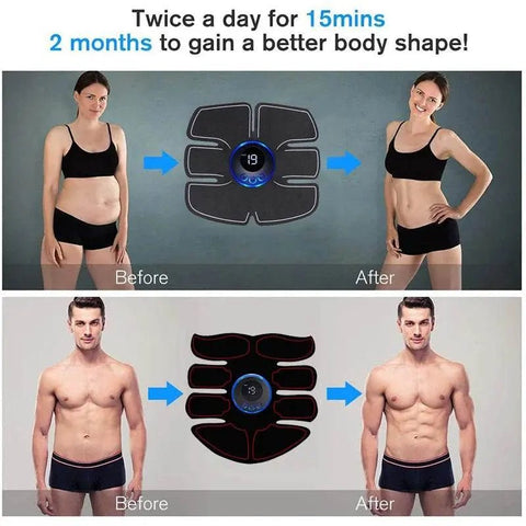 USB Rechargeable EMS Muscle Stimulator for Abs & Toning. - 3sung llc