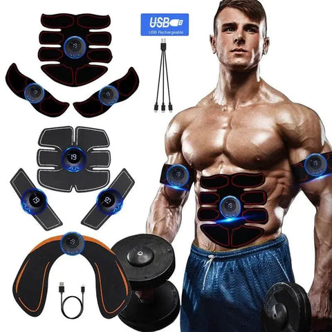 USB Rechargeable EMS Muscle Stimulator for Abs & Toning. - 3sung llc