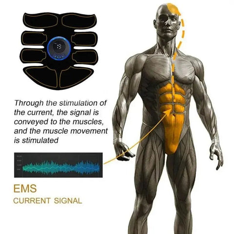 USB Rechargeable EMS Muscle Stimulator for Abs & Toning. - 3sung llc
